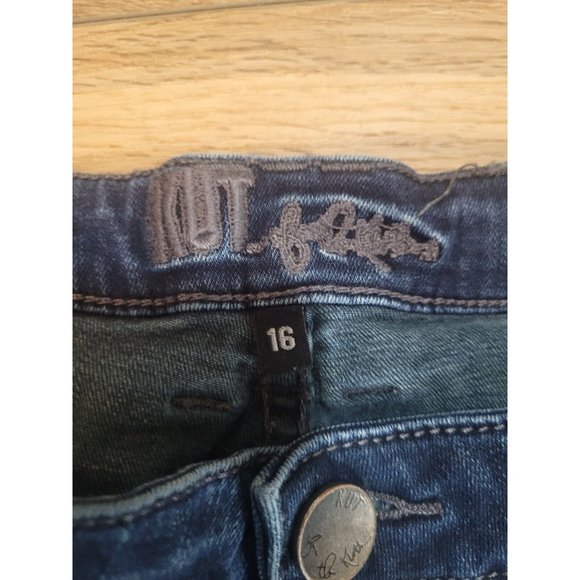 KUT from the Kloth Jeans Women Size 16 Blue Denim Mid Rise - Picture 5 of 8